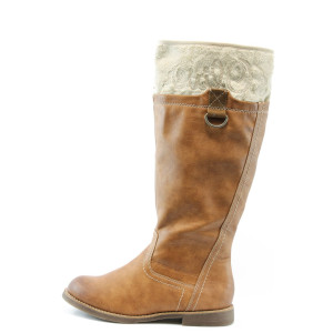 Дамски ботуши кафяви равни S.Oliver 26517KP